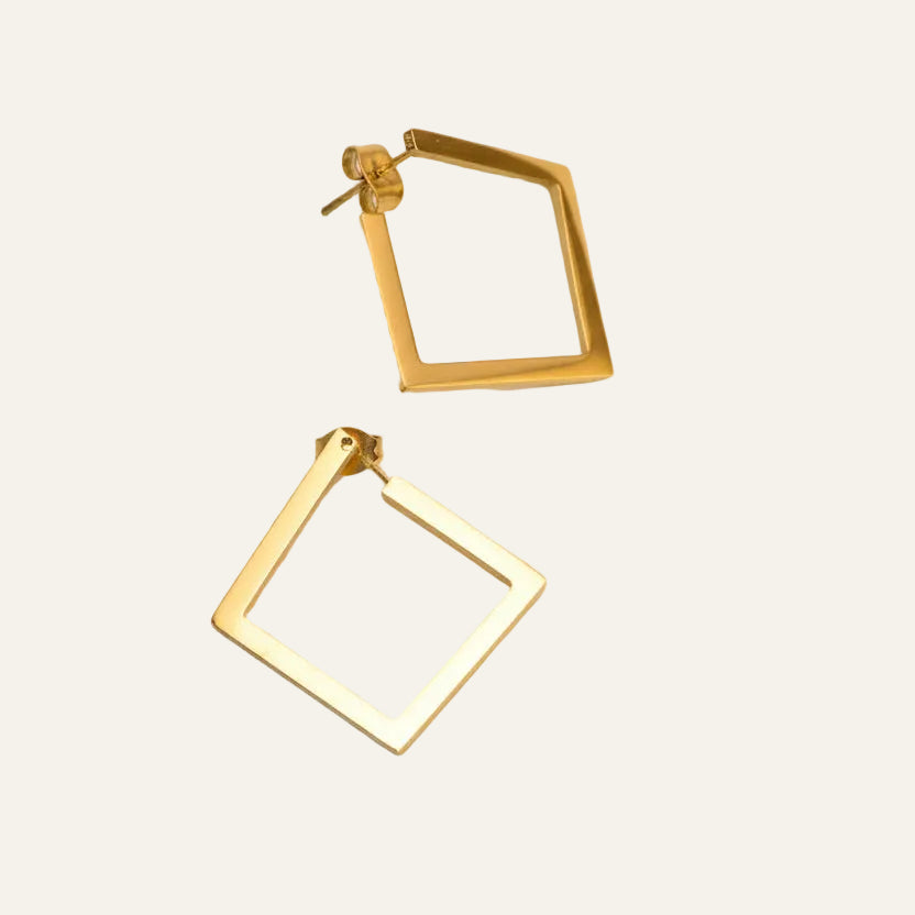 Gold Plated Statement Earrings Timeless Everyday Elegance.