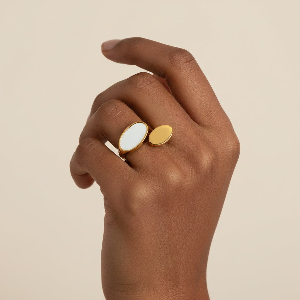 Mother of Pearl 1 Open Ring