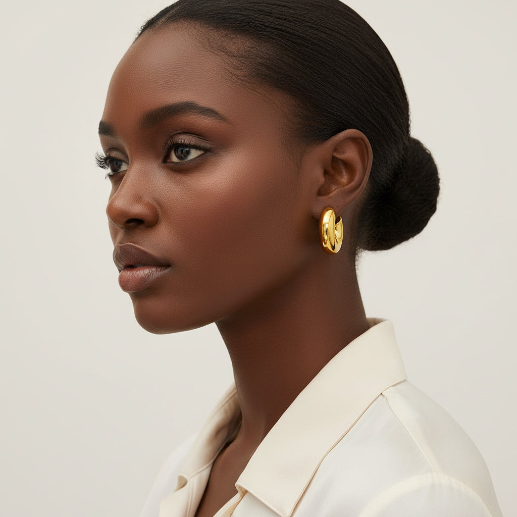 Sculptural Hoop Earrings