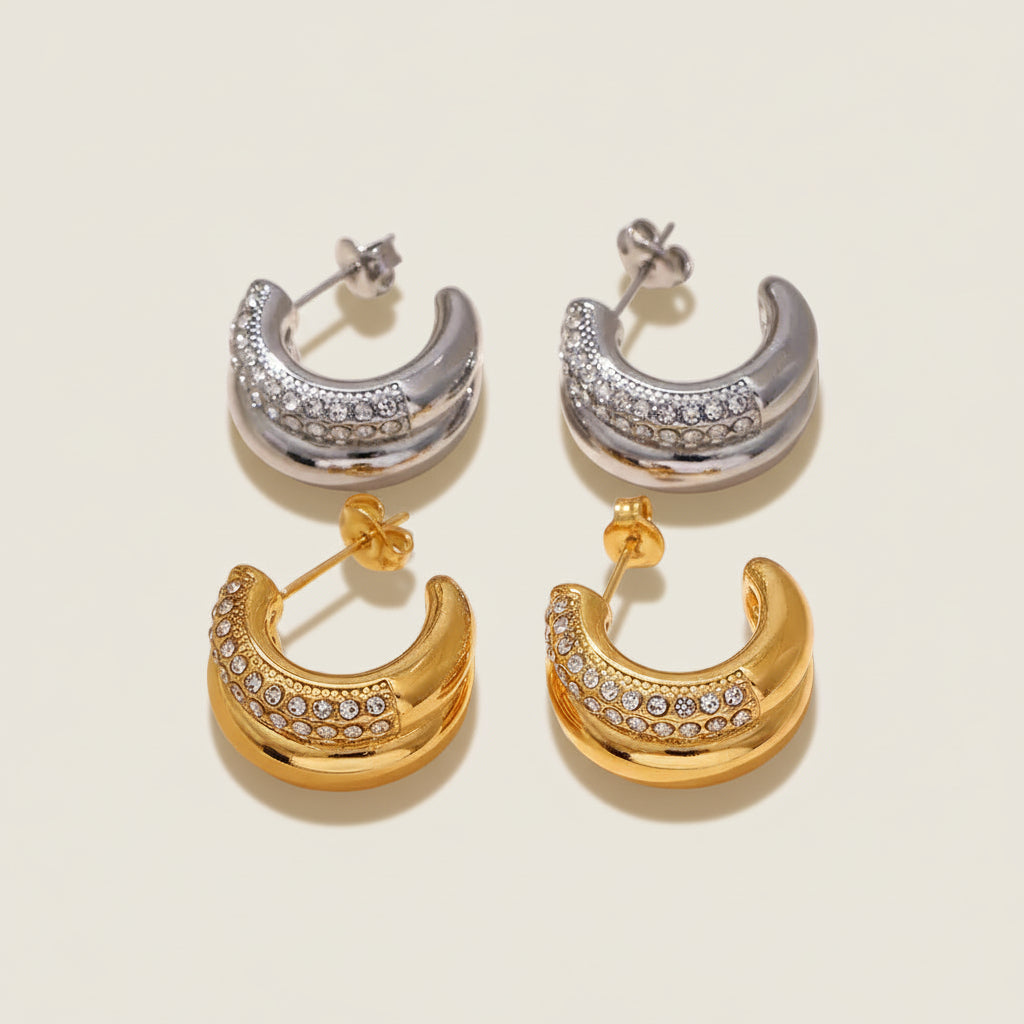 Crystal Hoop earrings