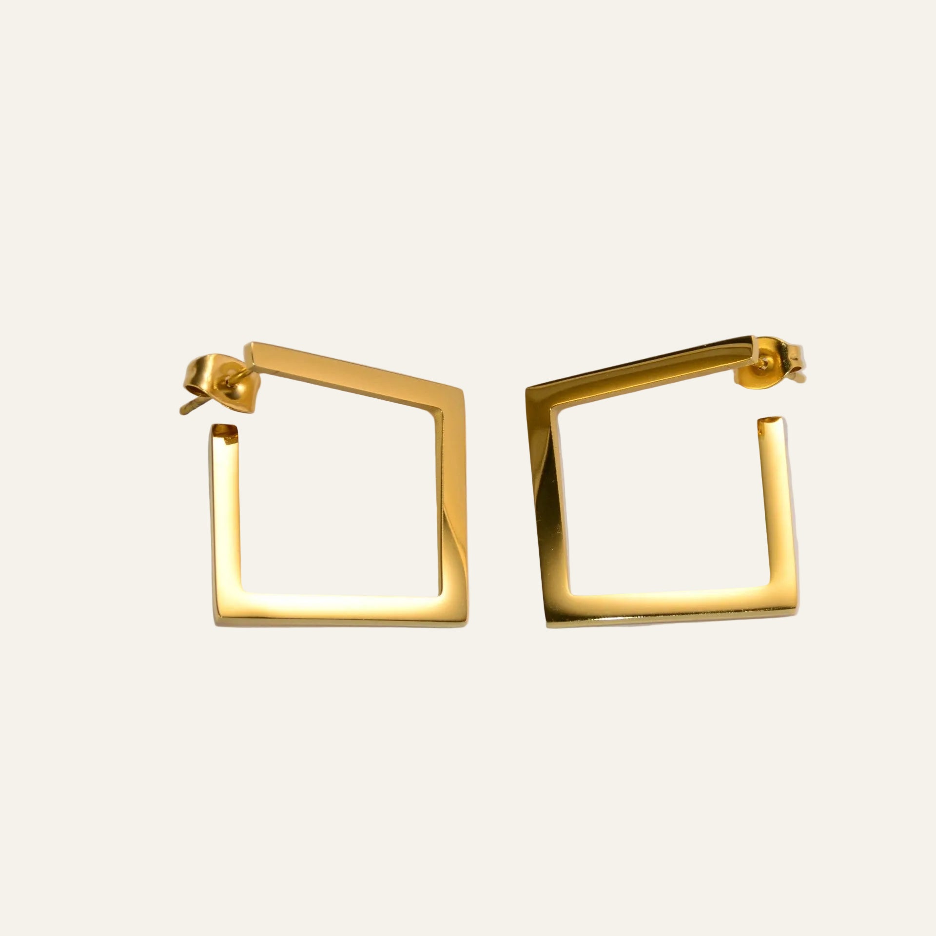 Gold Plated Statement Earrings Timeless Everyday Elegance.