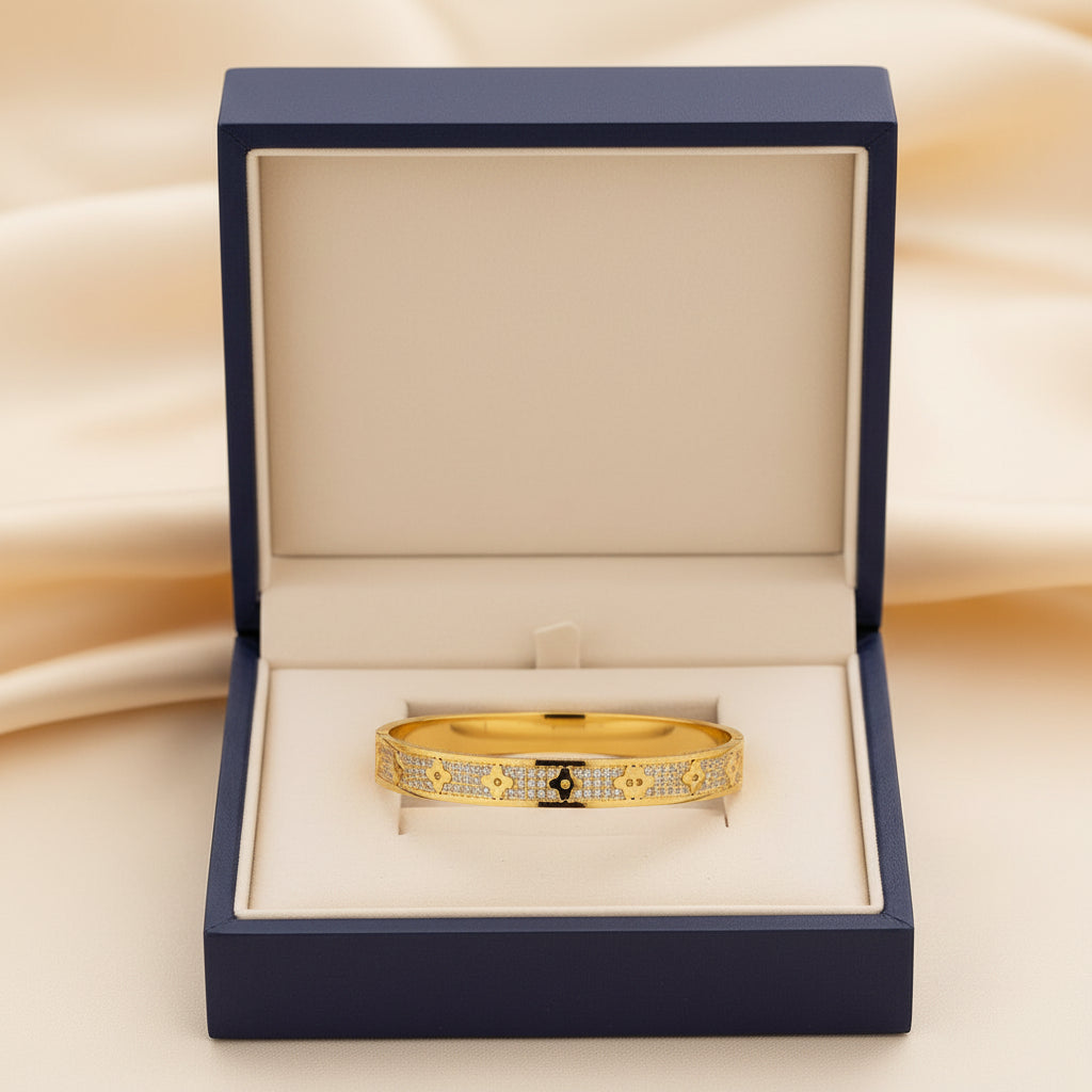 Engraved Bangle Bracelet