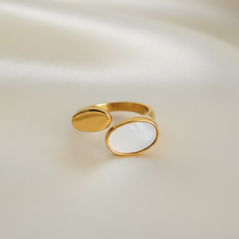Mother of Pearl 1 Open Ring