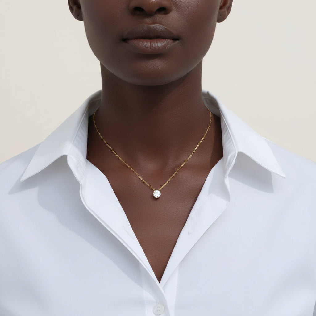 Solitaire Gemstone Necklace