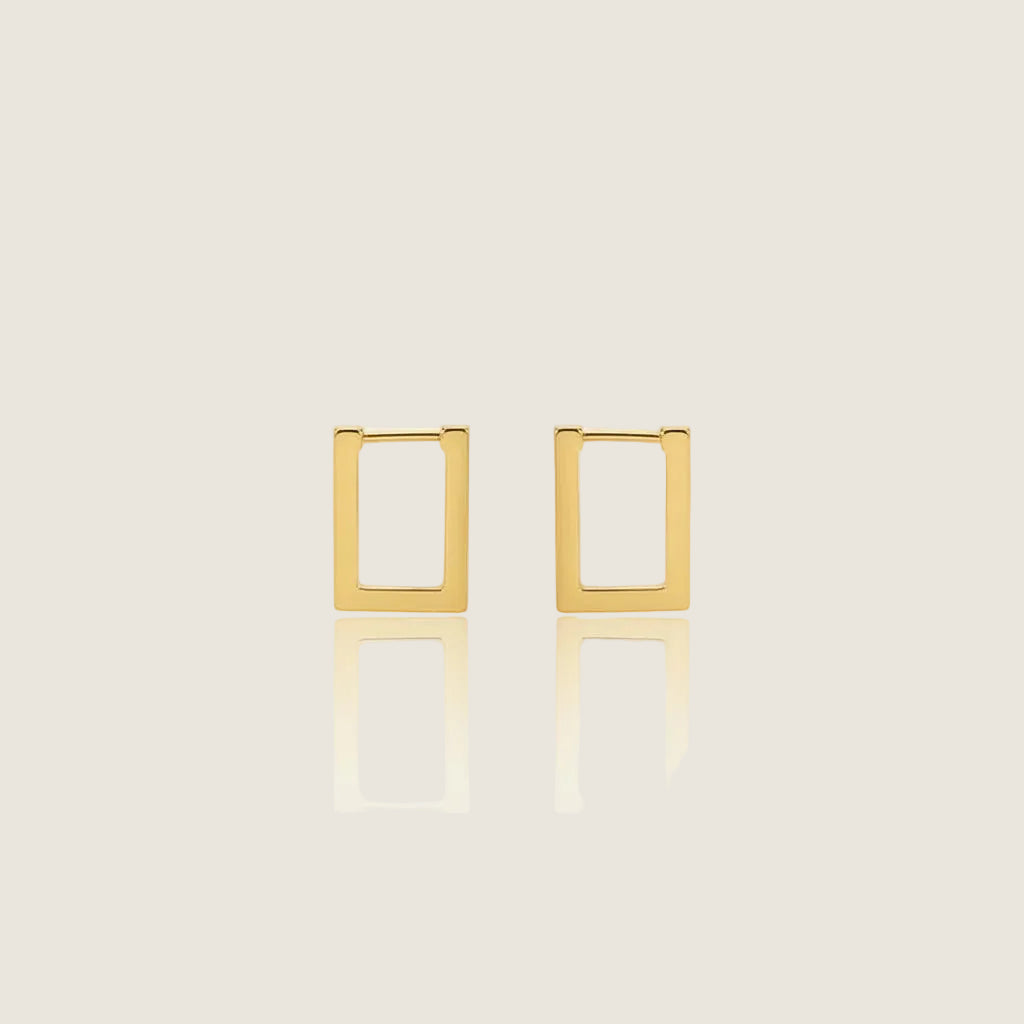 Modern Minimal Rectangle Earrings