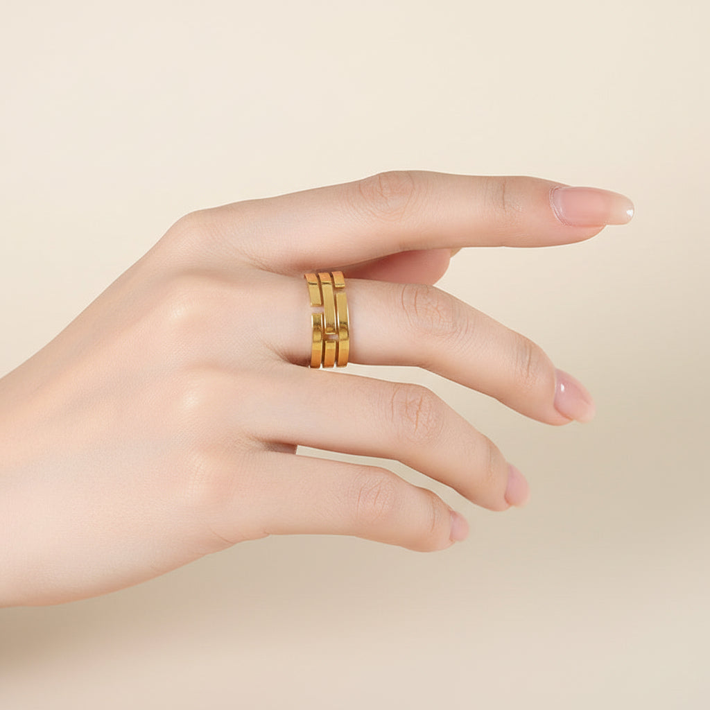 Minimalist Modern Band Ring