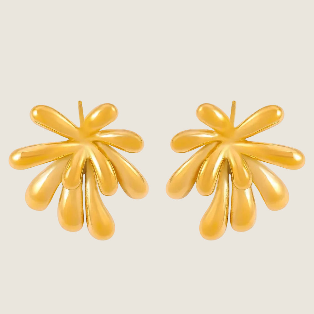 Floral Burst Stud Earrings