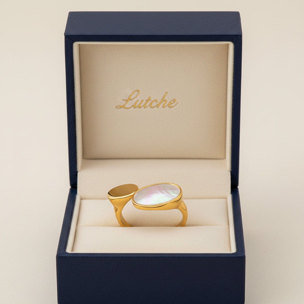 Mother of Pearl 1 Open Ring