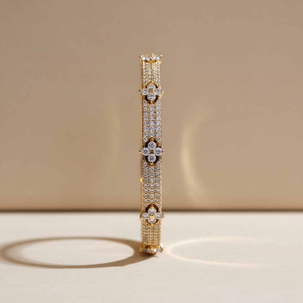 Bangle with Zirconia Gemstones