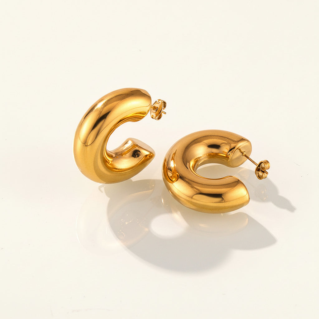 Sculptural Hoop Earrings