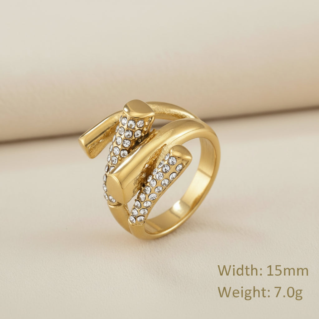 Pave Wrap Zircon Rings