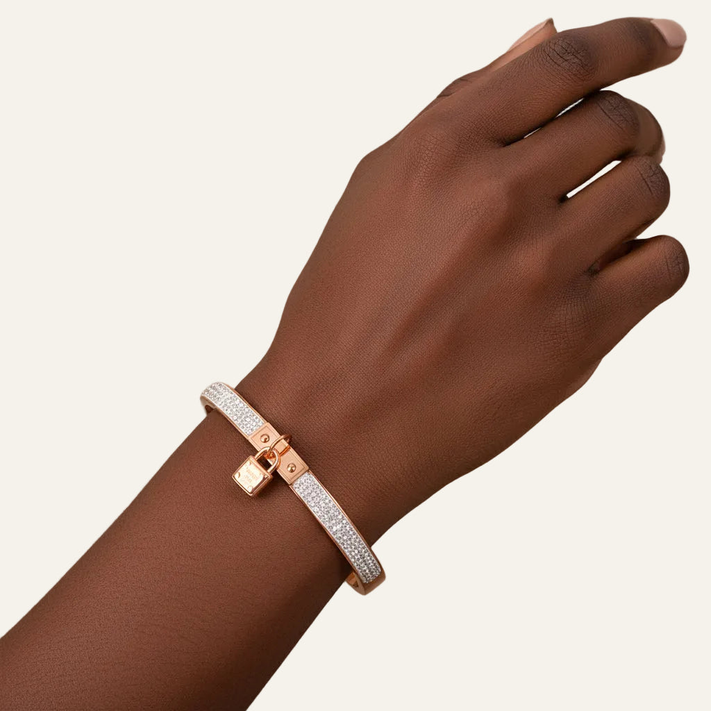 Bangle Bracelet Zirconia lock