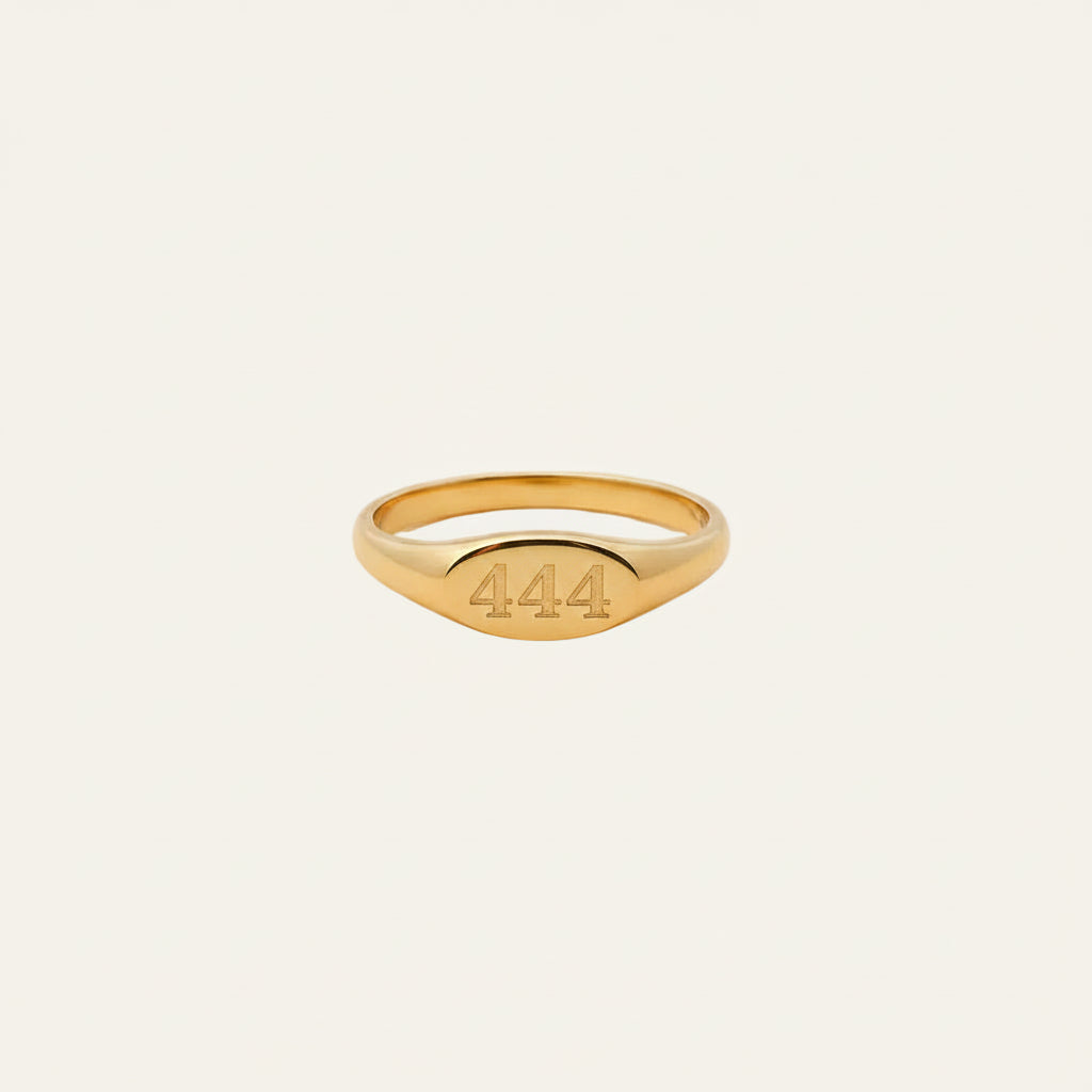 Angel Number Signet Ring