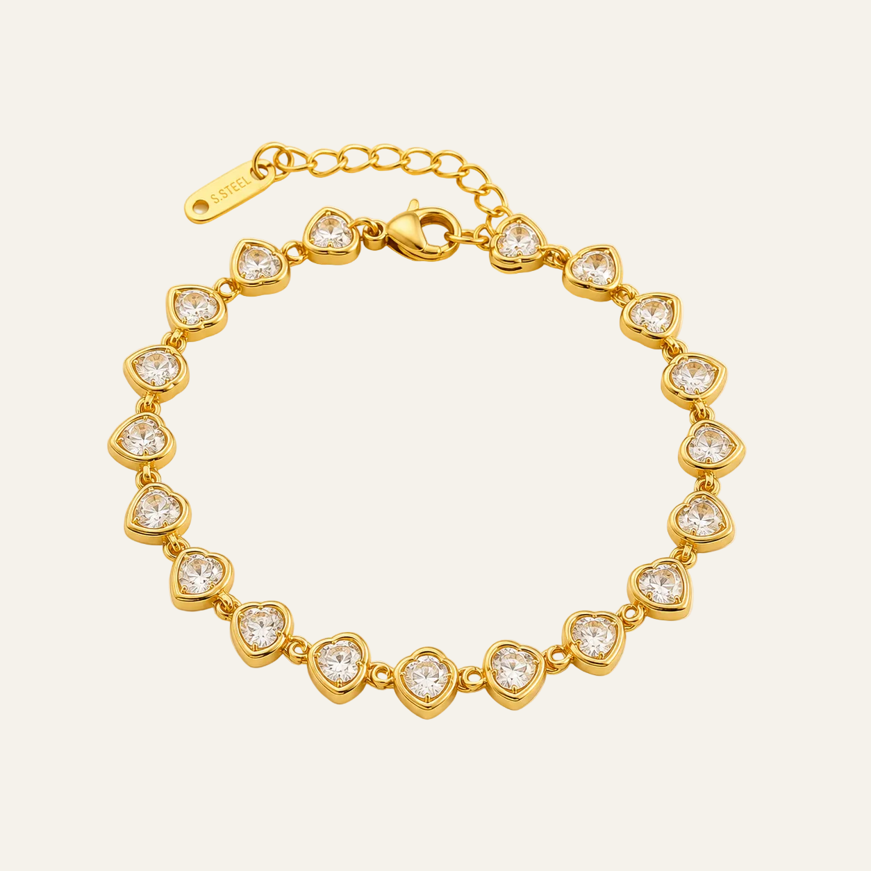 Amora Heart Link Bracelet