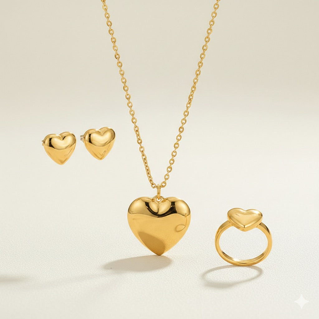 Heart Jewelry Set