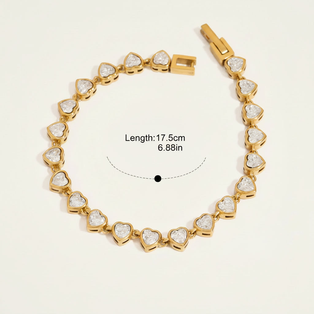 Seraphine Heart Bracelet