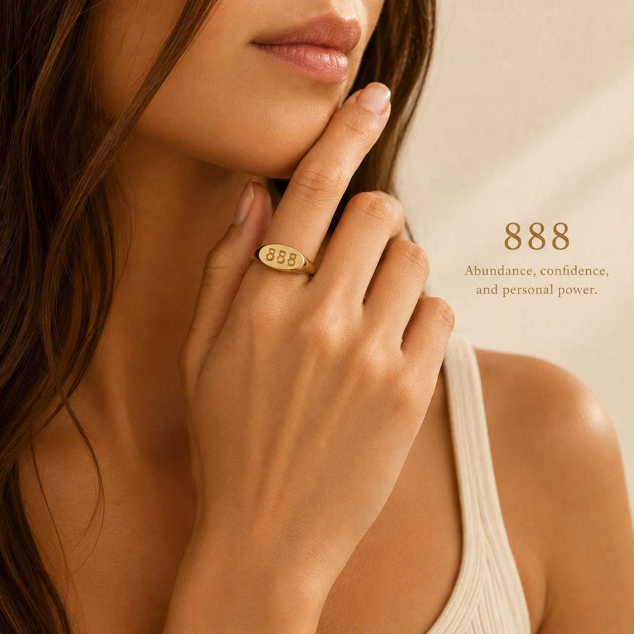 Angel Number Signet Ring