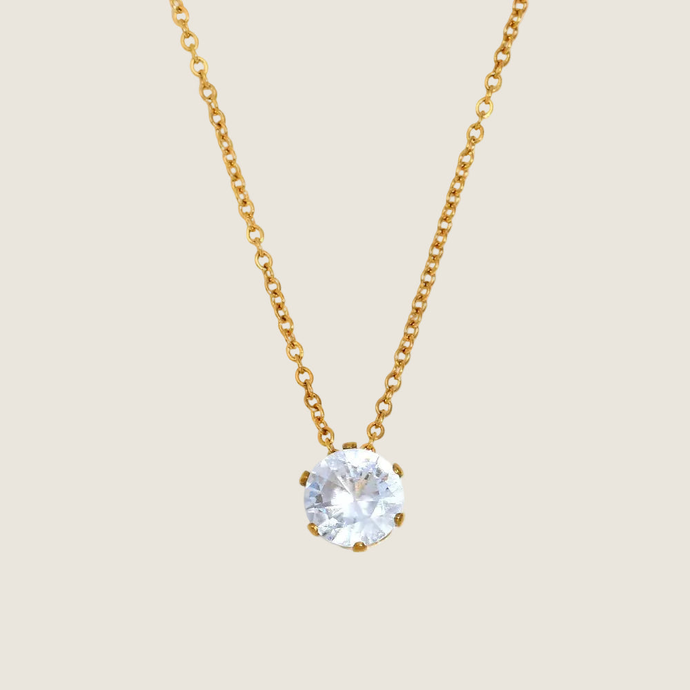 Solitaire Gemstone Necklace