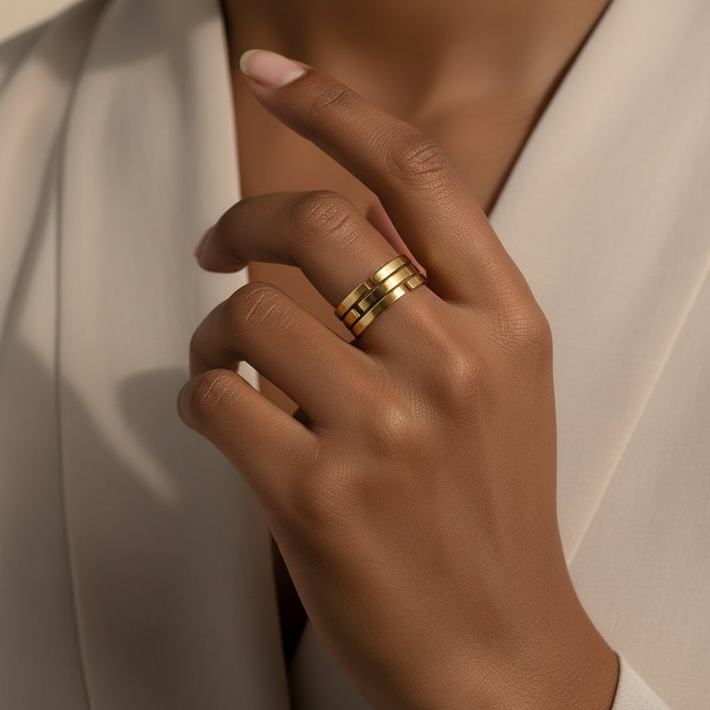 Minimalist Modern Band Ring