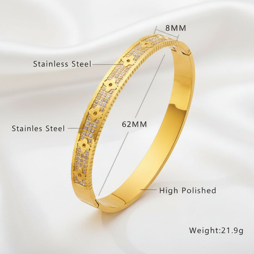 Engraved Bangle Bracelet