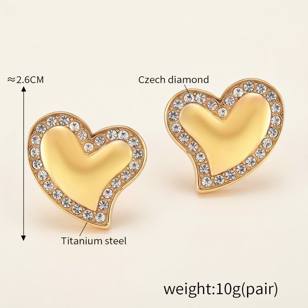 Stunning Heart Zirconia Ring