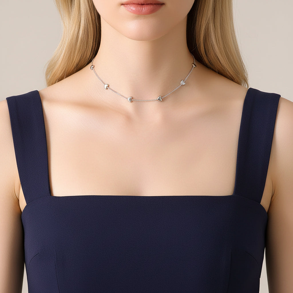 Heartline Necklace & Bracelet Set