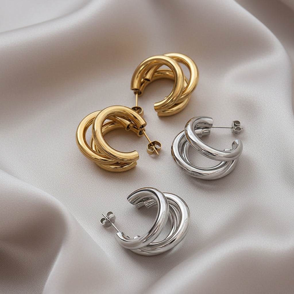 lutche-minimalist-earrings-triple-hoop-3