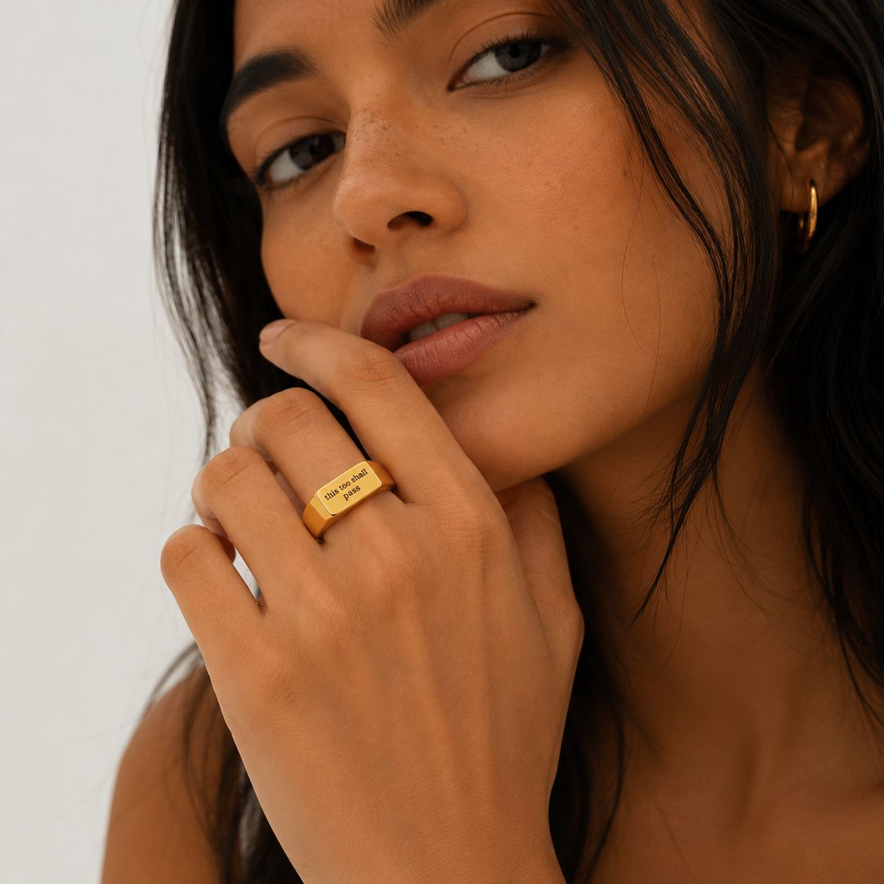 This Too Shall Pass Engraved Ring