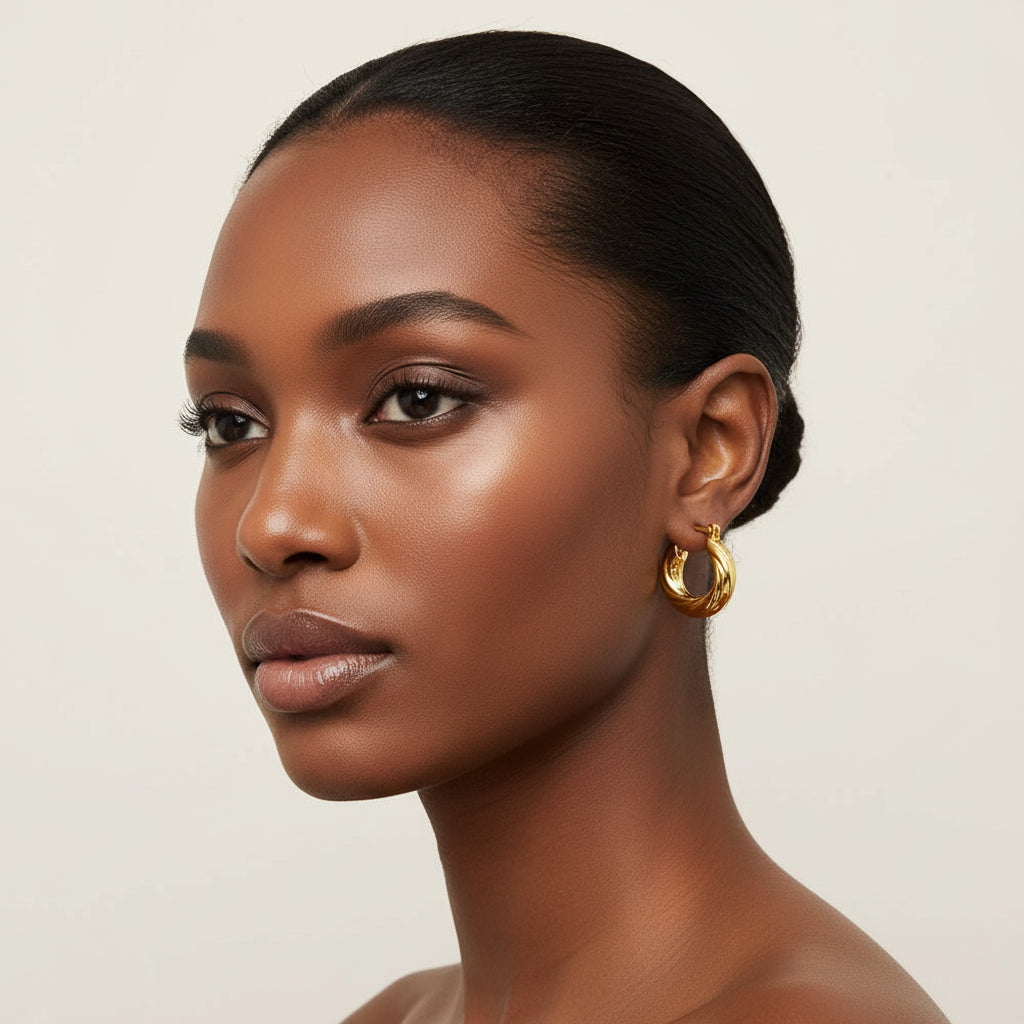 Twisted Hoop Earrings