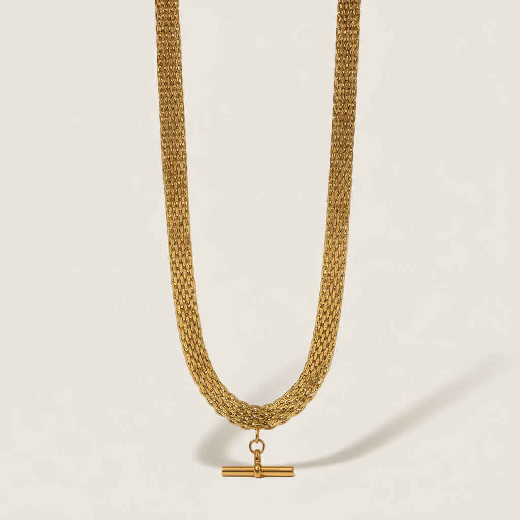 Chunky Chain Necklace with Toggle Clasp
