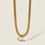 Chunky Chain Necklace with Toggle Clasp