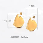 18K Gold Plated Waterproof Earrings