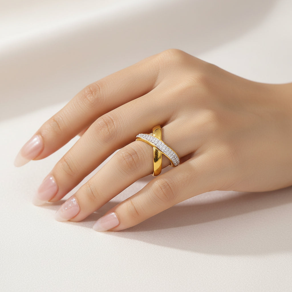 Radiant Curve Ring