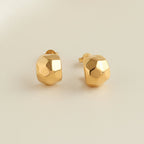 Sculpted Gold Stud Earrings