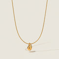 Minimalist Gold Drop Pendant Necklace