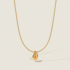 Minimalist Gold Drop Pendant Necklace