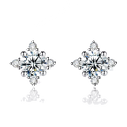 925 Sterling Silver Moissanite Earrings