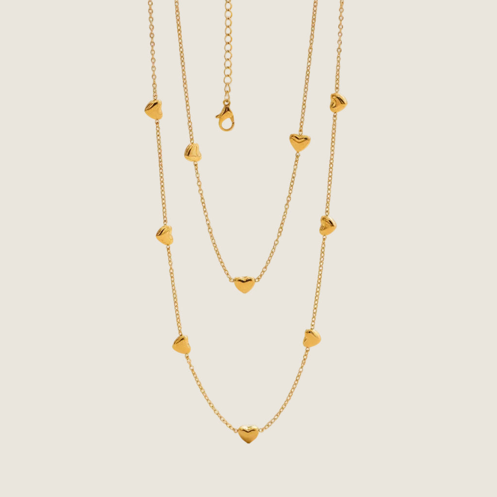 Heart Necklace Delicate Design