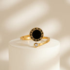Roman Circle Onyx Ring