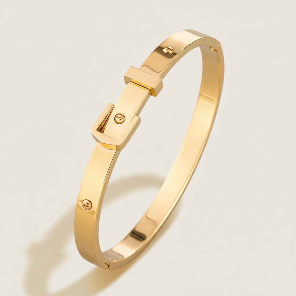 Screw-Detail Bangle Bracelet.