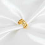 Sculptural Flow Gold Ring