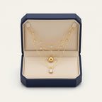 Gold Plated Layered Moissanite Necklace.