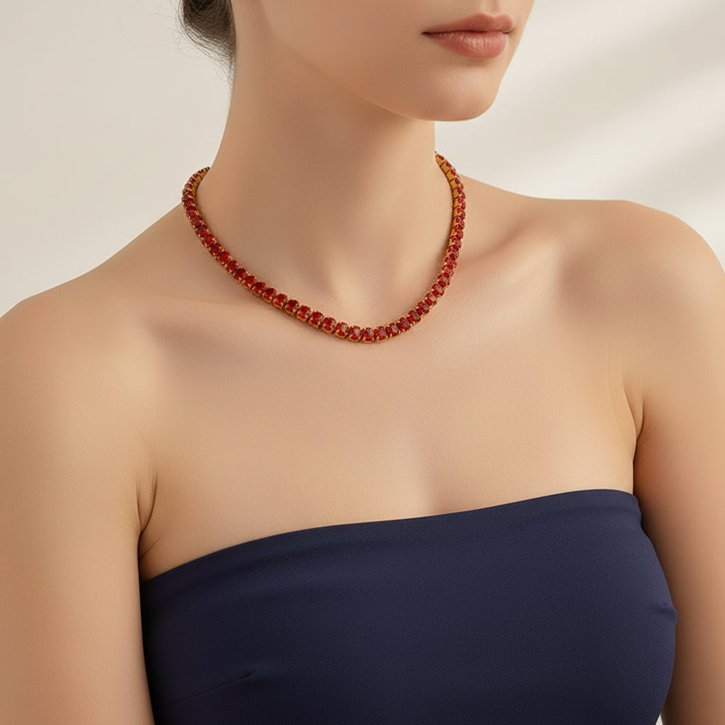 Color Tennis Necklace