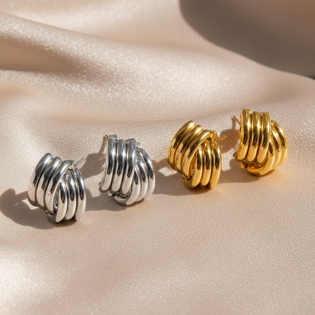 Multi-Band Hoop Earrings