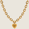 18K Gold Plated chain Necklace with polished finish
