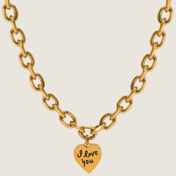 18K Gold Plated chain Necklace with polished finish
