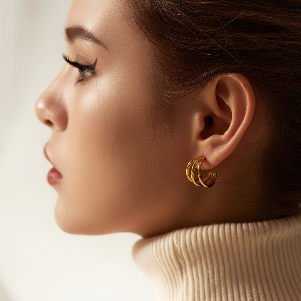 Layered Mini Hoop Earrings