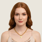 18K Gold Plated chain Necklace with polished finish