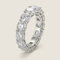 Moissanite Eternity Ring in 18K Gold Plated 925 Sterling Silver – Timeless Brilliance