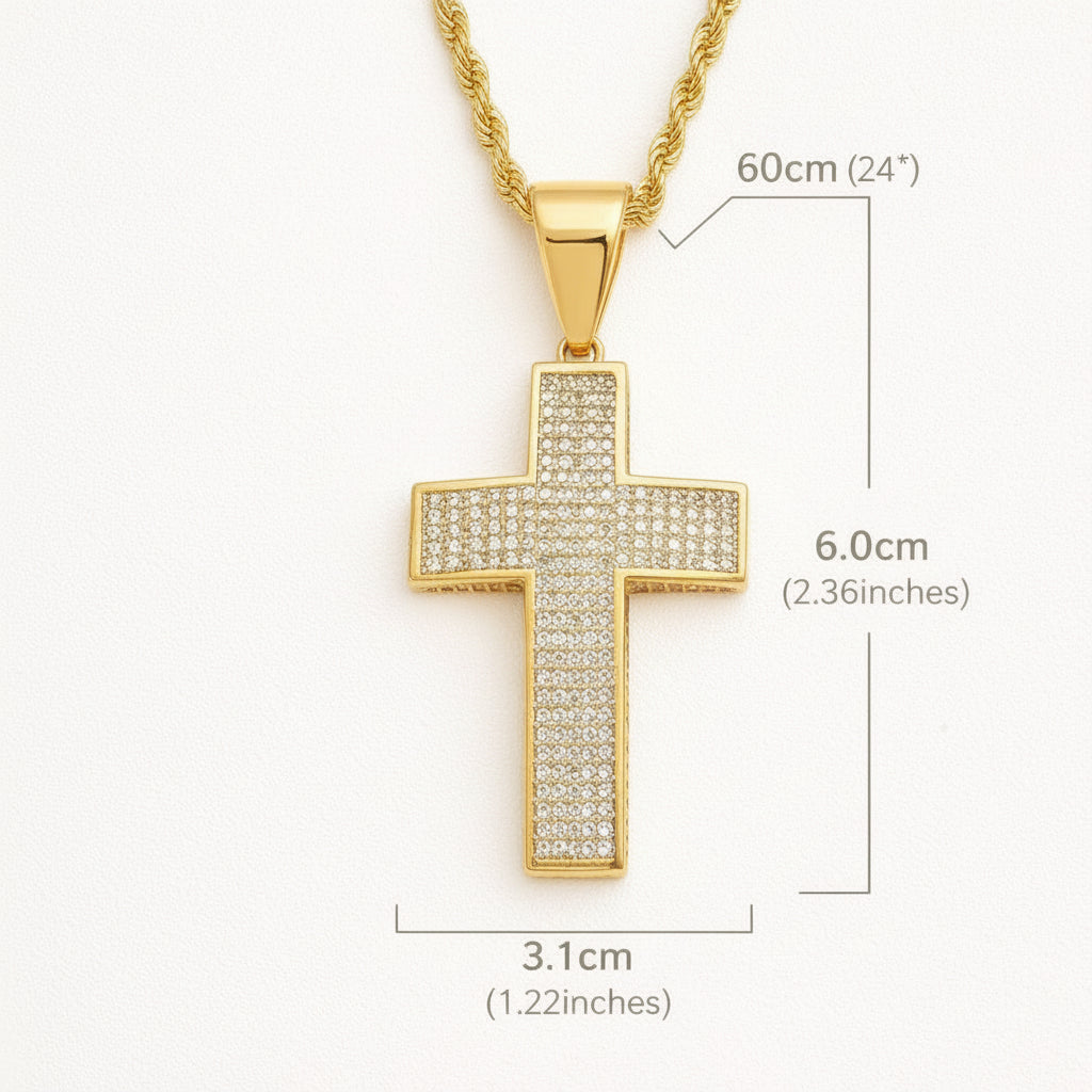 18K Gold Plated Cross Necklace – Timeless Faith
